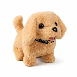 Saffron Shelf Walking Dog Toy for Kids | Interactive Walking Puppy Plush Toy with Barking, Wagging Tail & Moving Head