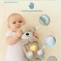 Breathing Teddy Bear Plush Toy for Babies | Soft Musical Sleeping Bear with Breathing Motion, Heartbeat Sound, Night Light & Soothing Lullabies | Newborn Baby Gift | Beige Cream