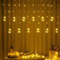 6+6 Wish Ball Curtain LED String Lights | 108 Warm White LEDs | 3M Decorative Fairy Lights with 8 Lighting Modes | Plug-in Home Décor Lights for Diwali, Christmas, Wedding, Party & Bedroom