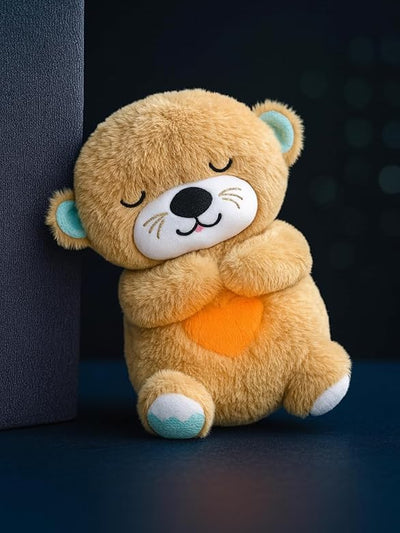 Breathing Teddy Bear Plush Toy for Babies | Soft Musical Sleeping Bear with Breathing Motion, Heartbeat Sound, Night Light & Soothing Lullabies | Newborn Baby Gift | Beige Cream