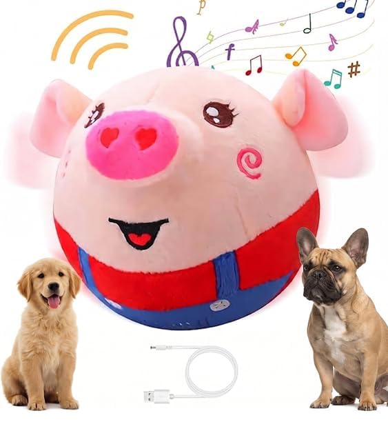 Saffron Shelf Dancing & Singing Piglet Toy | Interactive Musical Plush Toy for Babies & Toddlers | Touch Activated Dancing Pig Toy