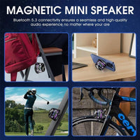 G200 Magnetic Bluetooth Mini Speaker with RGB Lights | Portable Wireless Speaker with Magnetic Phone Stand | Compact Rechargeable Speaker for Music, Gaming & Travel