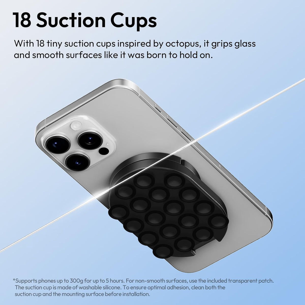 Saffron Shelf 3-in-1 Magnetic Phone Holder with Suction Cup & MagSafe | Car Phone Mount & Desktop Stand | 360° Rotating Universal Phone Holder