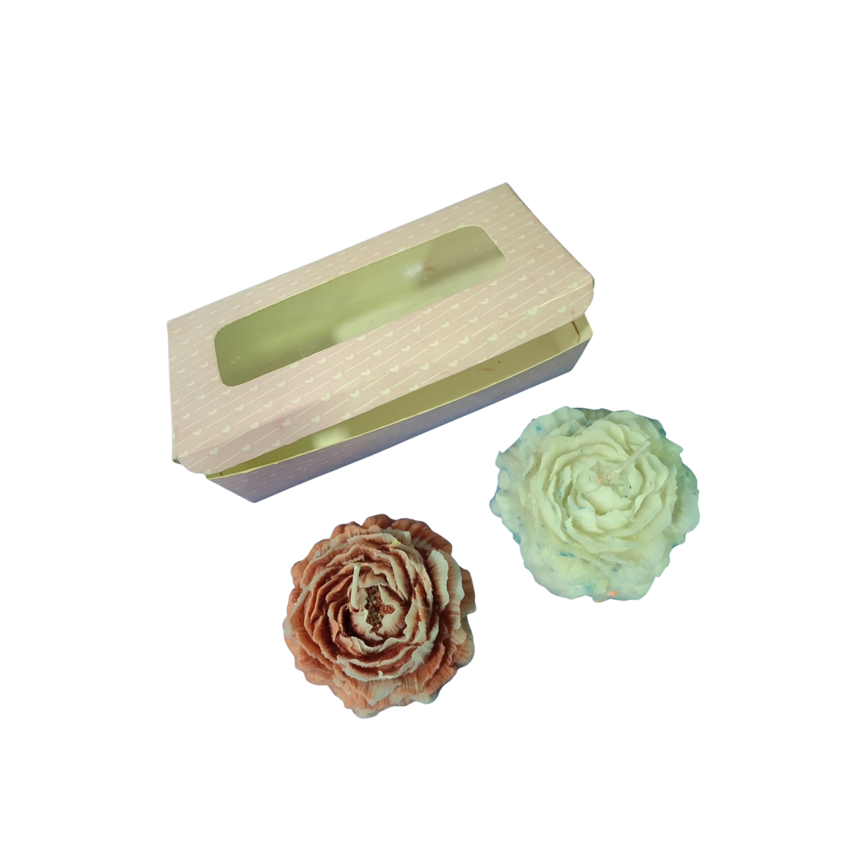 Saffron Shelf Soy Wax Rose Flower Shaped Floating Novelty Decorative Candles With FragranceCandles for Home Décor, Table Decoration, Diwali & Gifting, Pack of 2, 100 g